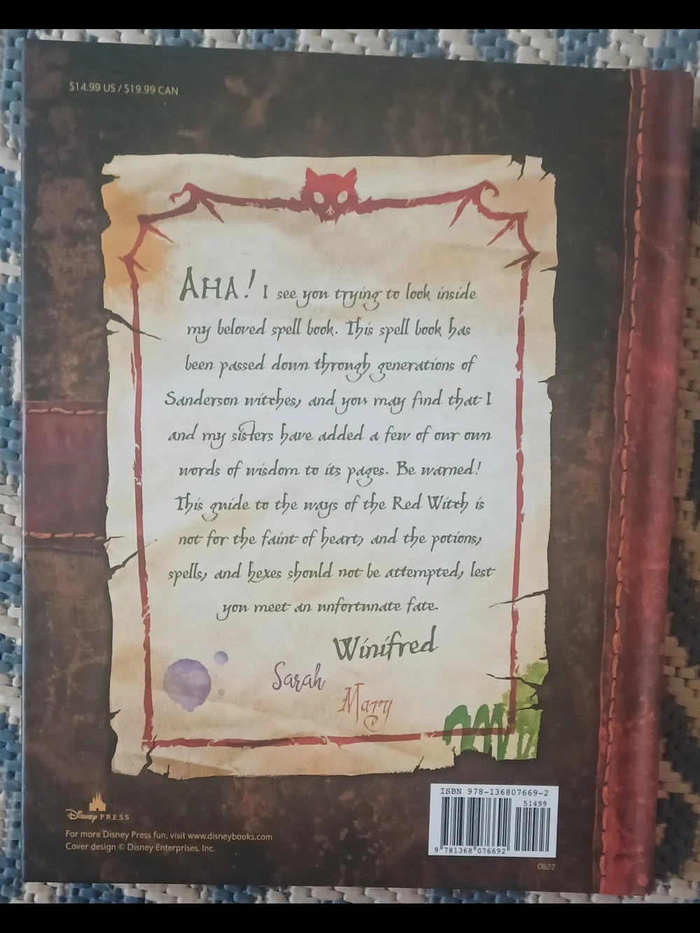 Disney Hocus Pocus Book